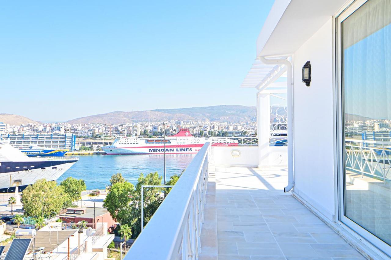 Charming Apartment With A Sea View Terrace Piraeus Ngoại thất bức ảnh